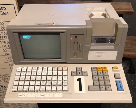 Machine used to print tickets for chair lift