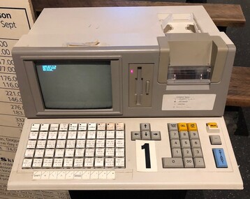 Machine used to print tickets for chair lift