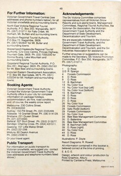Ski Victoria - Information and Acknowledgements