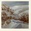 Snow covered peaks and road above Winterhaven lodge