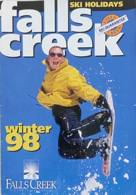 Image of skier dressed in yellow and black jumping in the air below the title.