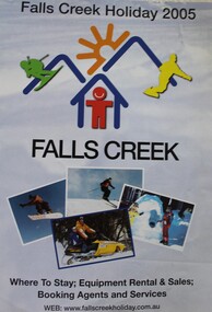 Cover including 4 photos and symbols for mountains and activities, the sun and accommodation.