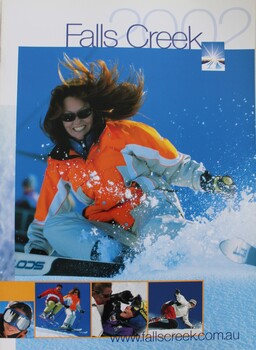 Cover featuring main image of a female skier and 4 smaller images across the bottom