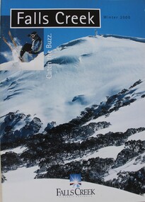 Image of mountain slope. An inset photo of a skier.