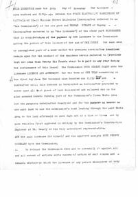 Page 1 of a legal contract between Herman (Bob) Hymans and the SEC