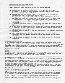 Detailed instructions for Chair Lift Users