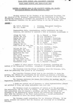 Detailed minutes of meeting to elect licensee representative.