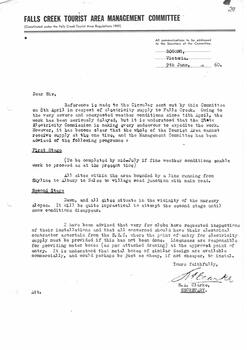 Letter explaining delay in electricity connections by SEC