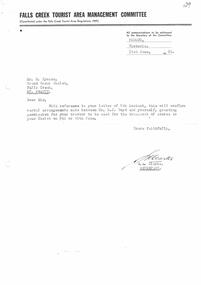 A brief note confirming permission to use a tractor.