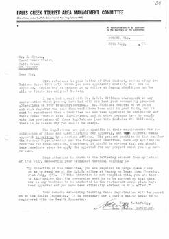 Letter in response to Bob Hymans stating the copies of previous correspondence will not be supplied.
