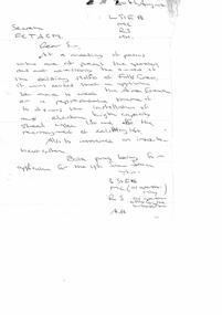 Letter stating intention to apply to install electric cable high capacity lift.