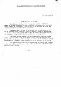 A circular from the Management Committee restating rules related to garbage,