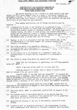Detailed instructions related to the use of over-snow transport