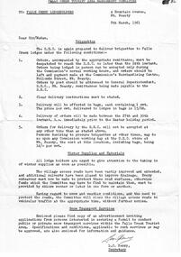 A notice detailing the procedure for accessing briquettes from the SEC