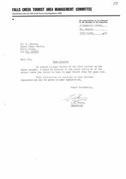 Request from F.C.T.A.M.C for further information re use of tractor.