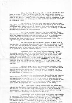 Information including reference to new subdivision map and Ski Rescue Service.