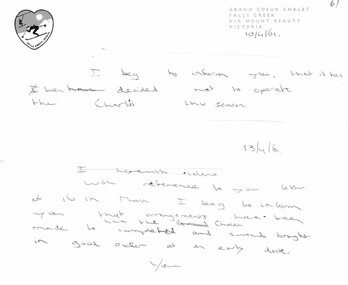 Handwritten note from Bob Hymans