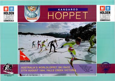 Poster showing a group of Kangaroo Hoppet competitors