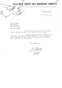 Acknowledgement of receipt of application for chairlift.