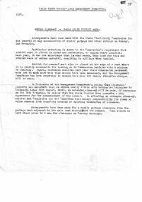 Notification regarding annual cleanup of Falls Creek Area