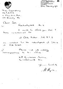 Notification of architect for redevelopment