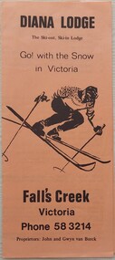 Cover featuring a skier and text