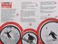 Written information and images of three skiers