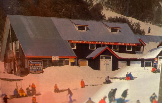 Cuming's ski hire building in Falls Creek