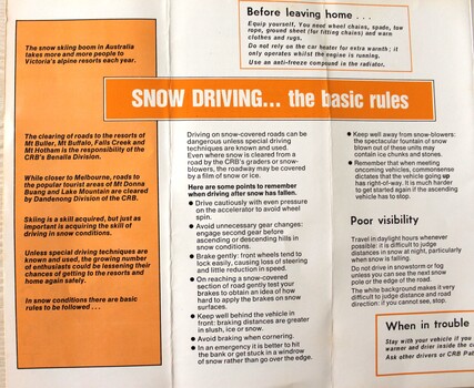 Orange and white brochure with basic instructions.