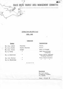 Front page including names of Committee members