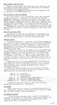 Items related to ski tows and sporting events