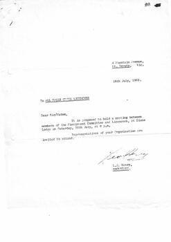 Cover Letter calling for meeting