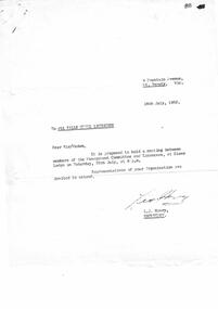 Cover Letter calling for meeting