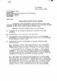 Application letter for lease of land for Tourist Hotel Project