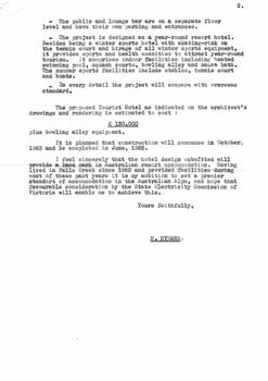 Details of Bob Hymans' application