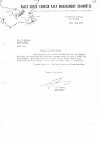 Letter related to the storage of materials on Site 2