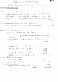 Profit estimate for new chalet