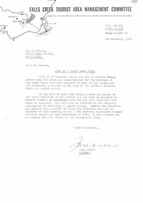A letter approving Bob Hymans Grand Coeur Flats subject to variation