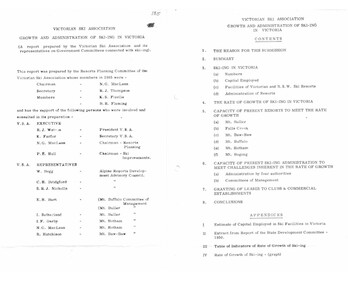 List of members of committee and table of contents
