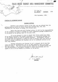 Concerns about failure to comply to garbage requirements