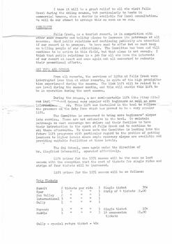 References to public relations, ski tows and Ski School