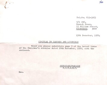Cover not asking for replacement of page in circular