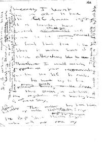 A handwritten note / draft of a letter regarding registration as boarding house.
