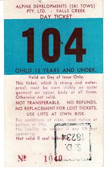 Day Ticket Child 13 Years and Under