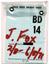 Falls Creek Holiday Pass 1971 signed by J. Fox.