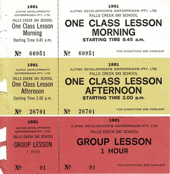 Tickets for One Morning Lesson, One Afternoon Lesson and One Group Lesson