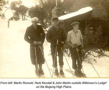 Martin Romuld, Herb Kendall and John Martin at Wilkinson's Lodge.