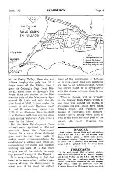Article continued and Map of Falls Creek Village 