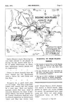 A Bogong High Plains locality map,