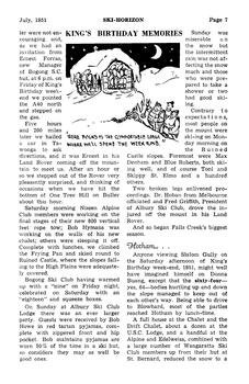 Wrap - up of celebrations for the King's Birthday weekend at Falls Creek.
